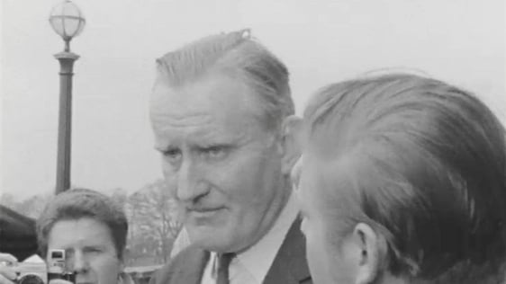 Major Chichester-Clark pictured at his first press conference following his election on 1 May, 1969.