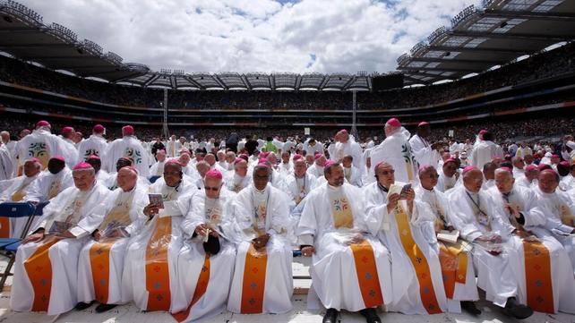 Cardinals from around the world at the International Eucharistic Congress mass in Croke Park