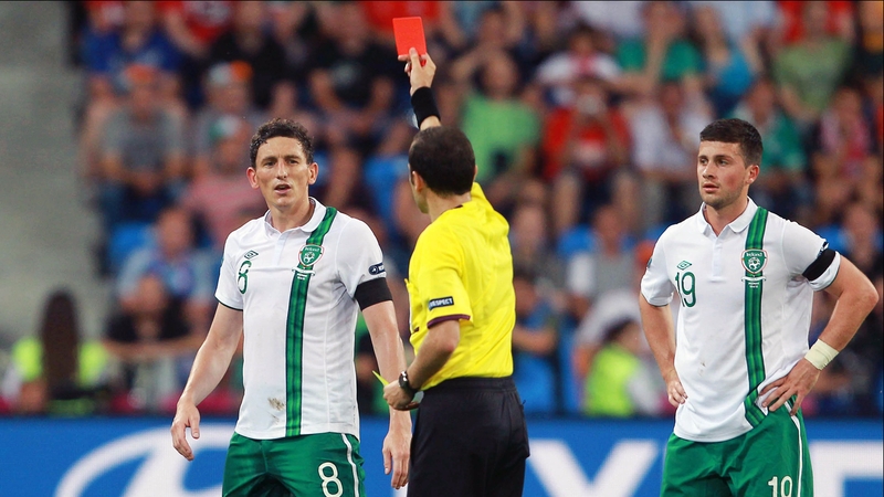 Keith Andrews' red card was another low point in a bitterly disappointing tournament for the Republic of Ireland