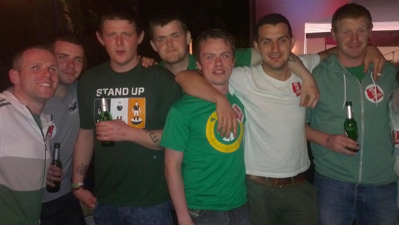 Pictured from left: Stephen Willoughby, Aidan Willoughby, Aaron Eustace, Niall Eustace, James Nolan, Adam Cullen and Eoin Burke