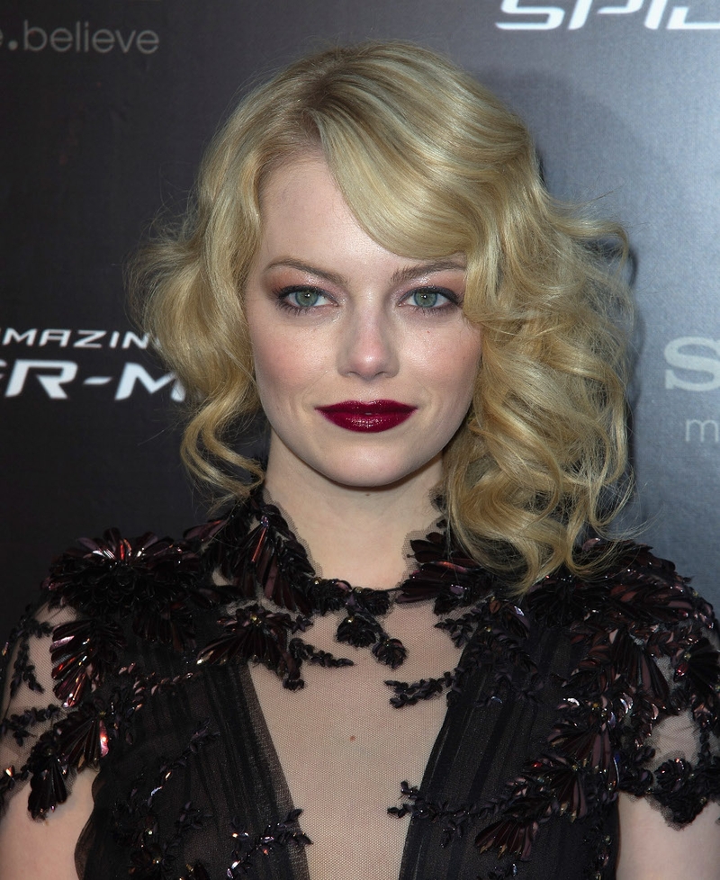 Emma Stone turned heads in a long black Gucci gown
