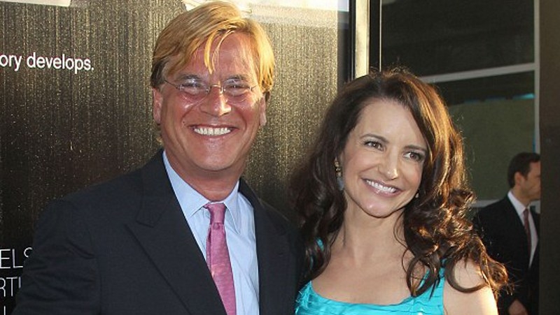 Kristin Davis and Aaron Sorkin