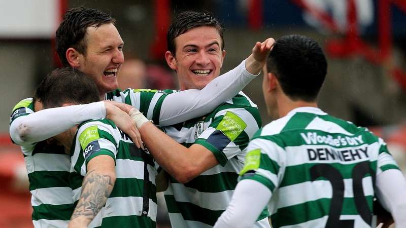 On the domestic front Shamrock Rovers beat Shelboure 3-2 at Tolka Park