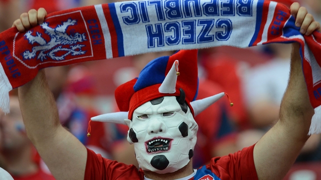 The Czech fans had little to cheer about but still managed to keep spirits high