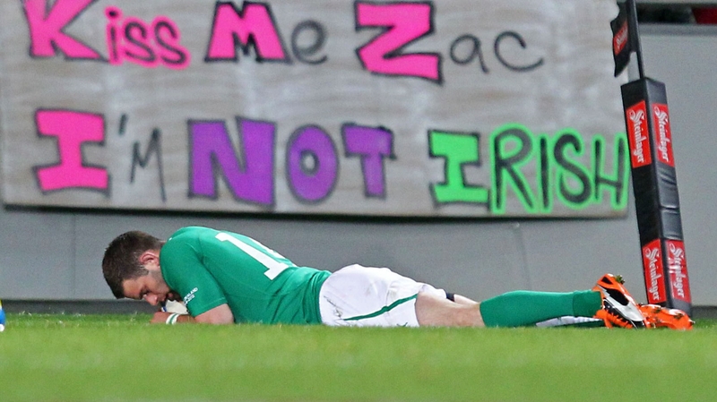 Fergus McFadden scored Ireland's only try of the first Test