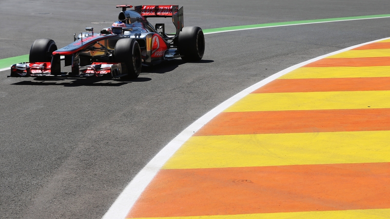 Jenson Button has posted the fastest time in final practice in Valencia