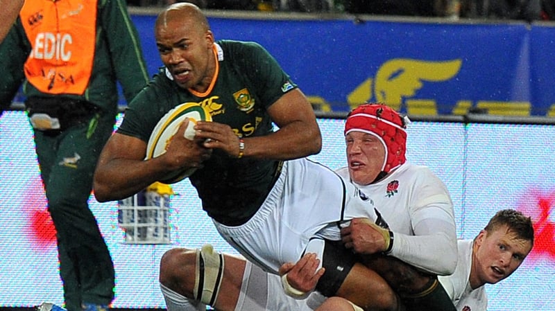 South Africa's JP Pietersen weighed in with a second half try for the Springboks