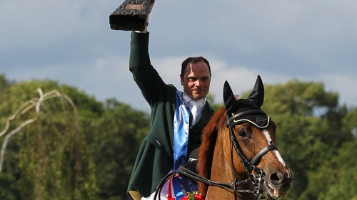 Paul Beecher celebrates his win