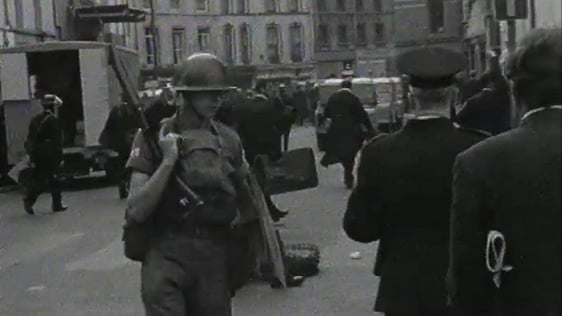 British Troops pictured on the streets of Derry on 14 August, 1969.