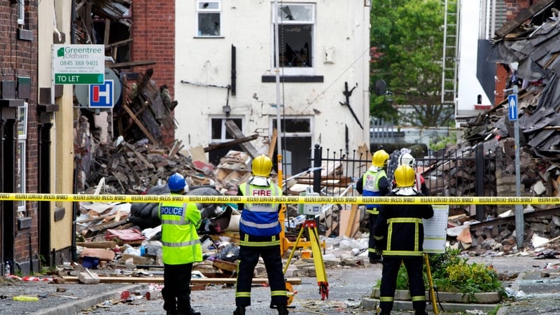 Police intend to question a man who was hospitalised after the blast