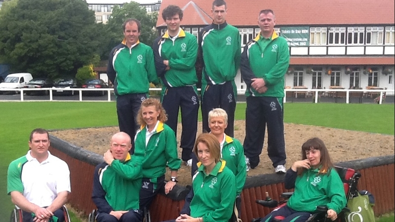 Just some of the 49-member Irish Paralympics team