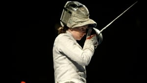 Siobhan Byrne represented Ireland in fencing in the individual sabre, but was beaten by Poland's Irena Więckowska