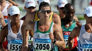 Rob Heffernan placed eighth in the 20km walk