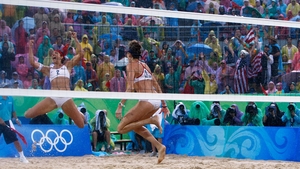 Misy May-Treanor and Kerri Walsh successfully defended their beach volleyball title