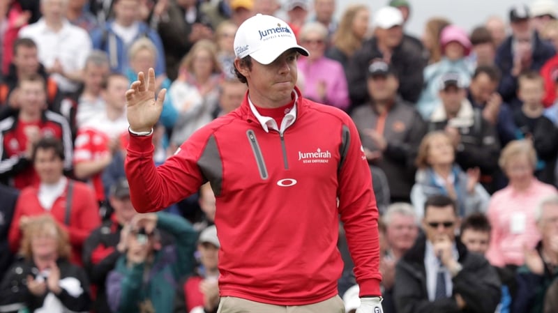Rory McIlroy shot a two-under par round at Portrush