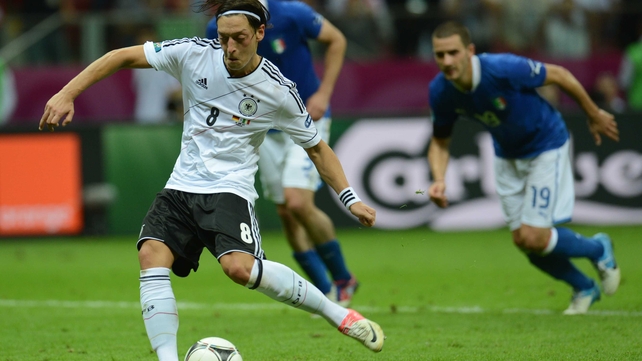 Mesut Ozil's late penalty gave Germany hope