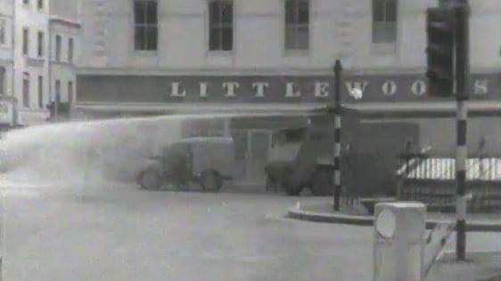 Police Water Canon in Derry on 14 July 1969