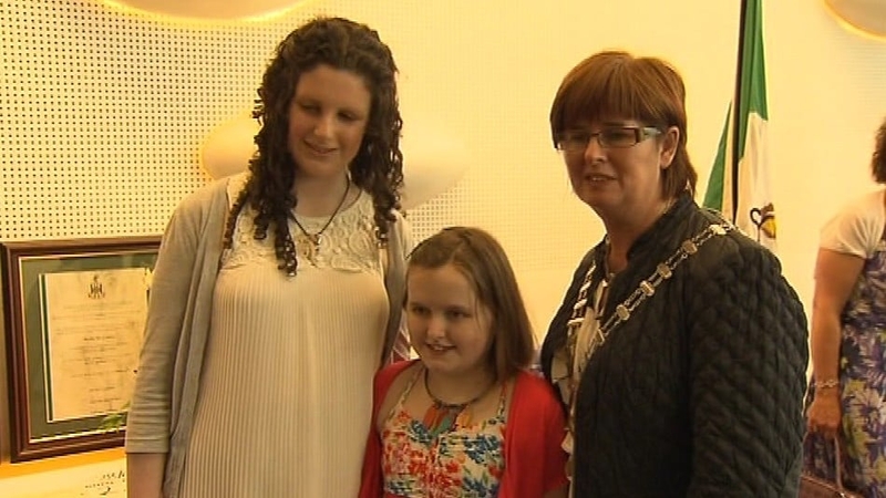 Bronagh O’Neill and Rebecca McCauley were honoured by Limerick County Council