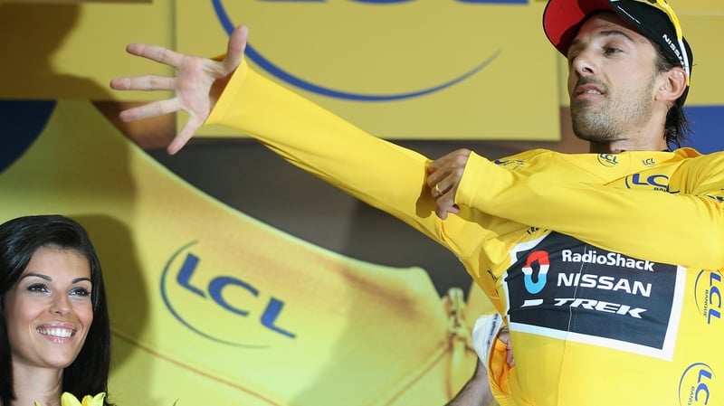 Fabian Cancellara of Switzerland and Radioshack-Nissan won the opening prologue in Liege