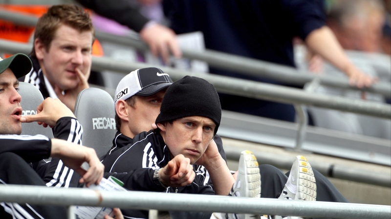 The Cavan man looks on during Kildare's loss to Meath in Croke Park