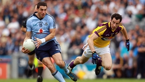 Dublin's Bernard Brogan leaves Graeme Molloy of Wexford in his wake