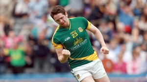 Peadar Byrne of Meath celebrates scoring his side's only goal of the game