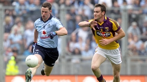Dublin's Philip McMahon evades Daithi Waters of Wexford