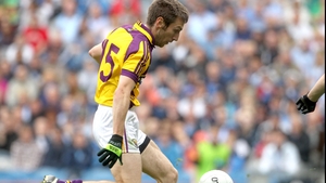 Wexford's Redmond Barry scores the first goal of the game against Dublin at Croke Park