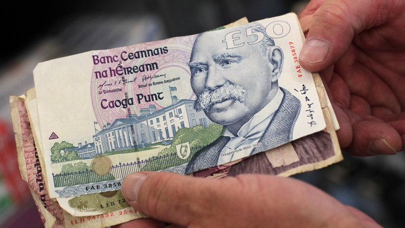 More than €224m in old Irish notes and more than €123m in old Irish coins is still unaccounted for