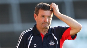 Cork manager Jimmy Barry-Murphy looks bemused as Offaly put it up to his Cork outfit at Páirc Uí Chaoimh