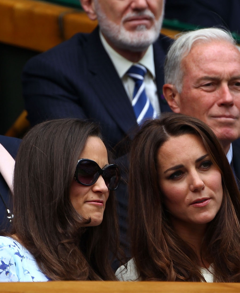 Pippa and Catherine enjoy the final day of Wimbledon