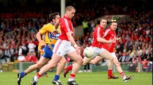 Cork's Fintan Goold scores the opening goal of the Munster senior final