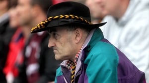 A Kilkenny supporter watches on in the closing minutes of the game