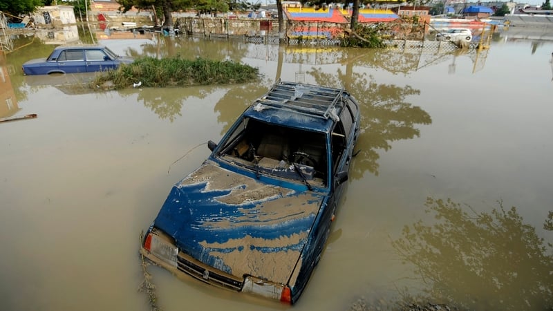 Witnesses said a seven-metre wall of water hit the town of Krymsk
