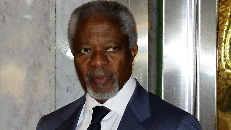 Kofi Annan in Iran for talks on Syria