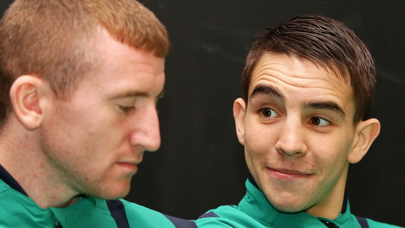 Michael Conlan (right) cites Paddy Barnes' (left) bronze medal-winning exploits at Beijing 2008 as one of his inspirations to qualify for London 2012
