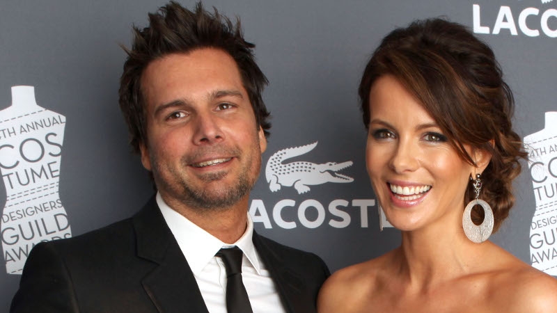 Len Wiseman with wife, Kate Beckinsale