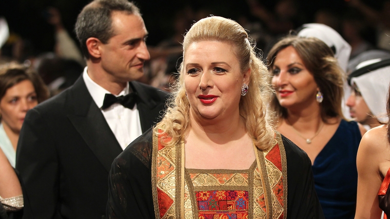 The exact nature of Suha Arafat's (C) legal complaint is yet to be determined