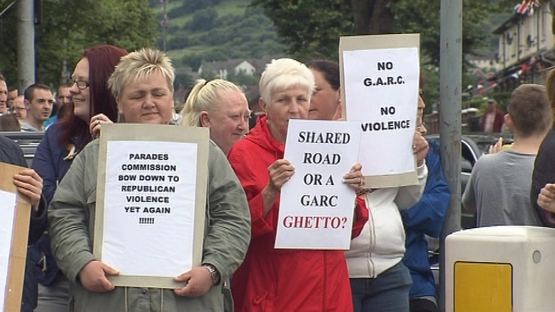 Protesters gather ahead of march