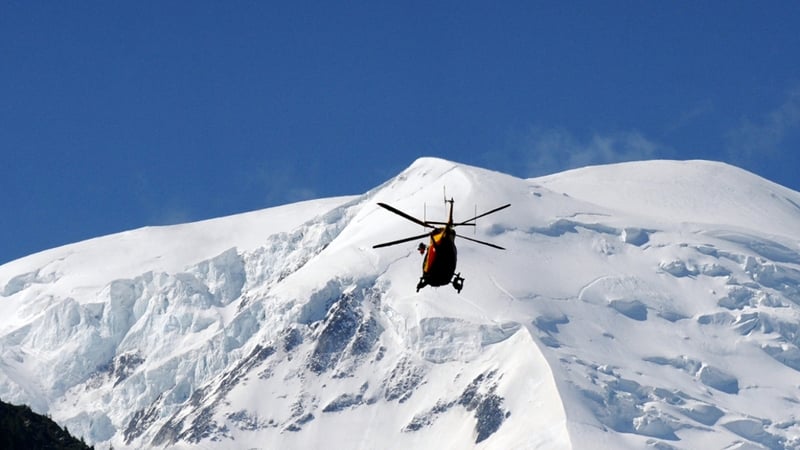 Helicopters work on rescue operation