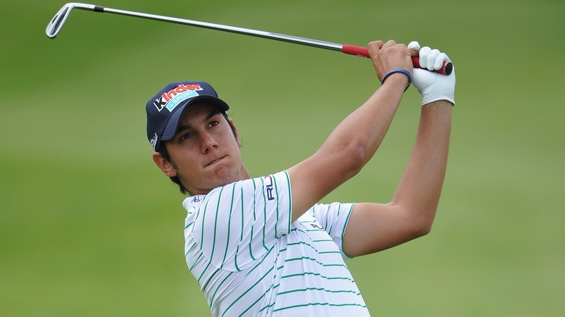Matteo Manassero is one off the lead in Scotland