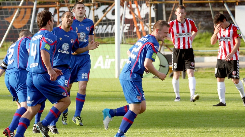 David Cawley hit Sligo's opener at the Brandywell