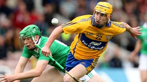 Colm Galvin of Clare evades Limerick's Shane Dowling