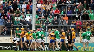 Tempers flare during a first-half schmozzle in Thurles