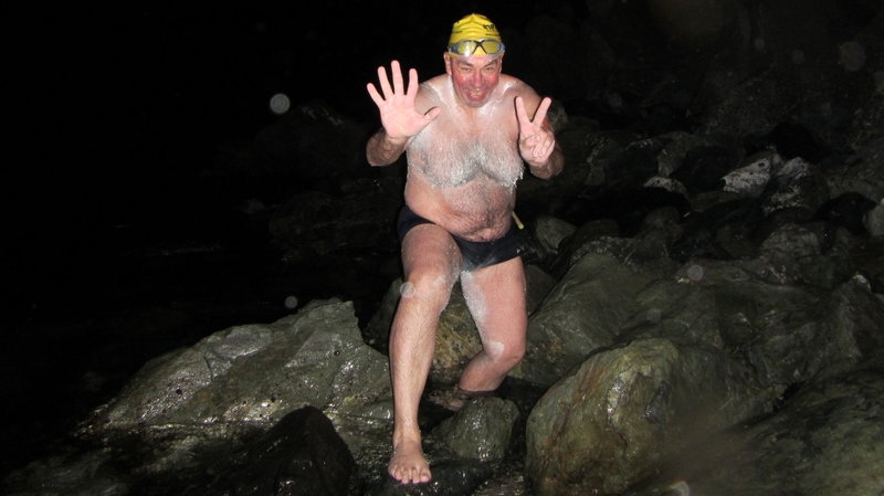 Steve Redmond completed the Oceans7 Challenge at the Tsugaru Strait in Japan