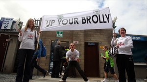 Kildare fans let RTÉ analyst Joe Brolly what they think of his opinion on the Seanie Johnston transfer saga