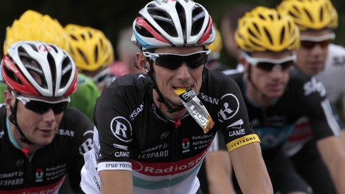 Frank Schleck tested positive for a diuretic on Saturday