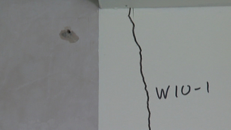 Pyrite causes cracks and swellings in walls and floors