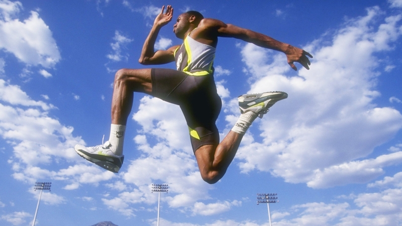 Mike Powell holds the men's long jump world record of 8.95m