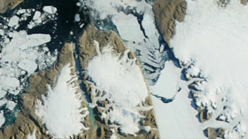 NASA image shows how the Petermann Glacier now looks